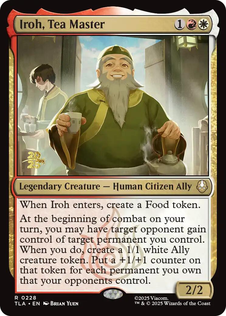 Iroh, Tea Master [Avatar: The Last Airbender Prerelease Cards] | Chromatic Games