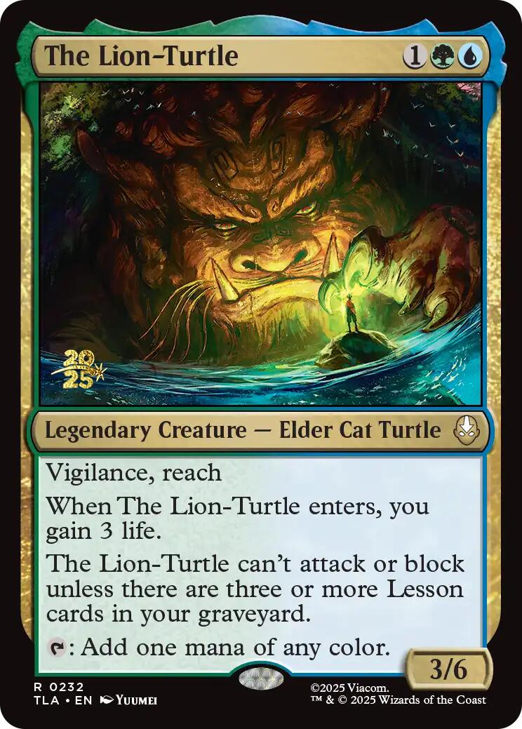 The Lion-Turtle [Avatar: The Last Airbender Prerelease Cards] | Chromatic Games