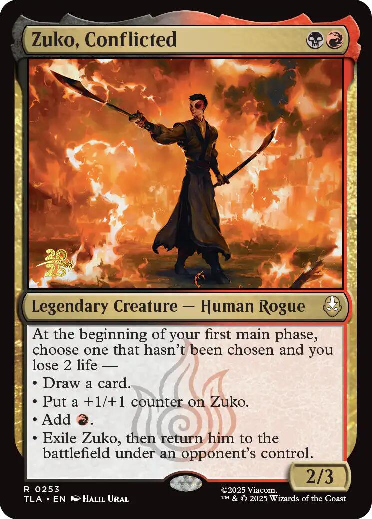 Zuko, Conflicted [Avatar: The Last Airbender Prerelease Cards] | Chromatic Games