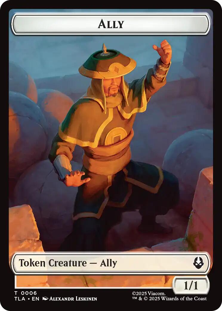 Ally (0006) // Clue (0017) Double-Sided Token [Avatar: The Last Airbender Tokens] | Chromatic Games