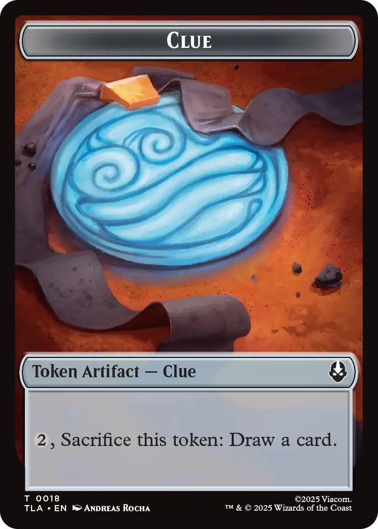 Ally (0007) // Clue (0018) Double-Sided Token [Avatar: The Last Airbender Tokens] | Chromatic Games