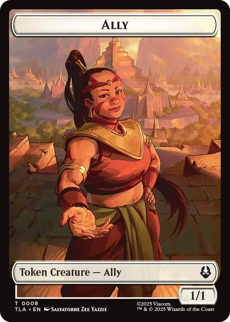 Ally (0008) // Clue (0016) Double-Sided Token [Avatar: The Last Airbender Tokens] | Chromatic Games