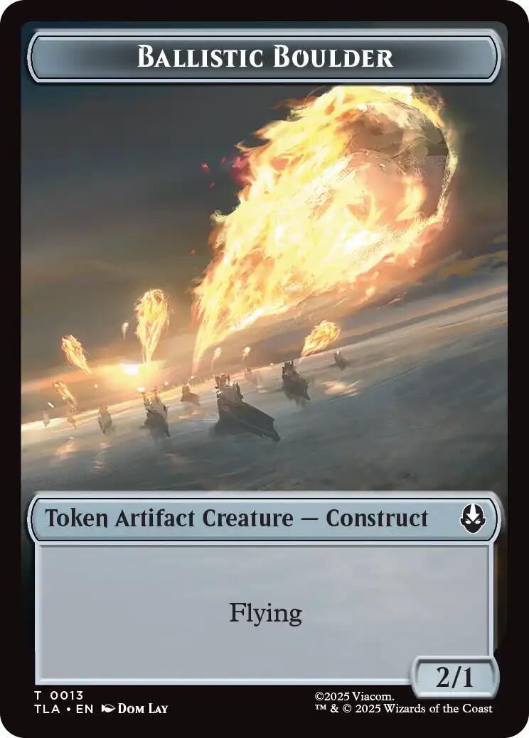 Ballistic Boulder // Soldier (0011) Double-Sided Token [Avatar: The Last Airbender Tokens] | Chromatic Games