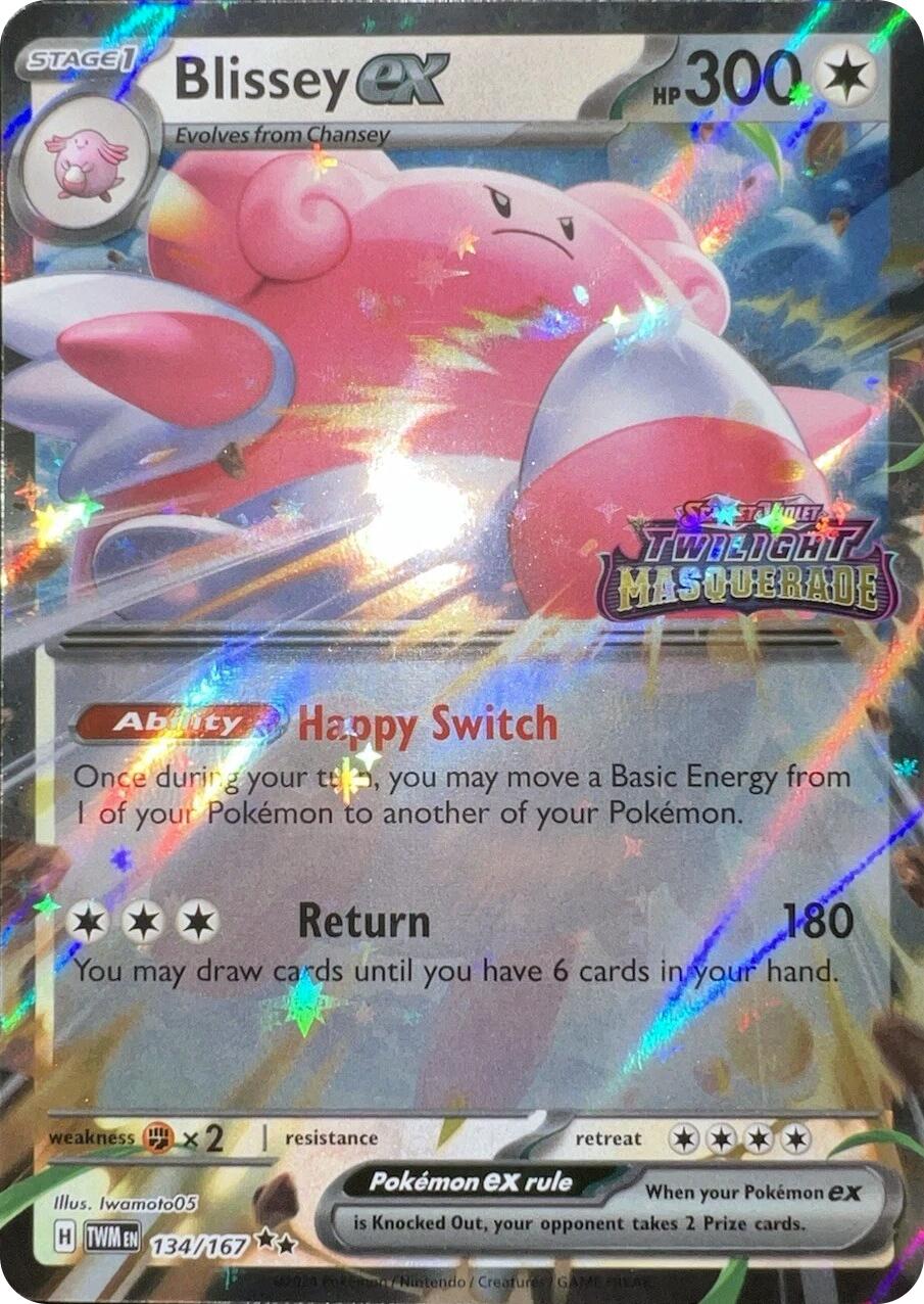 Blissey ex (134/167) (Cosmos Holo) [Scarlet & Violet: Twilight Masquerade] | Chromatic Games