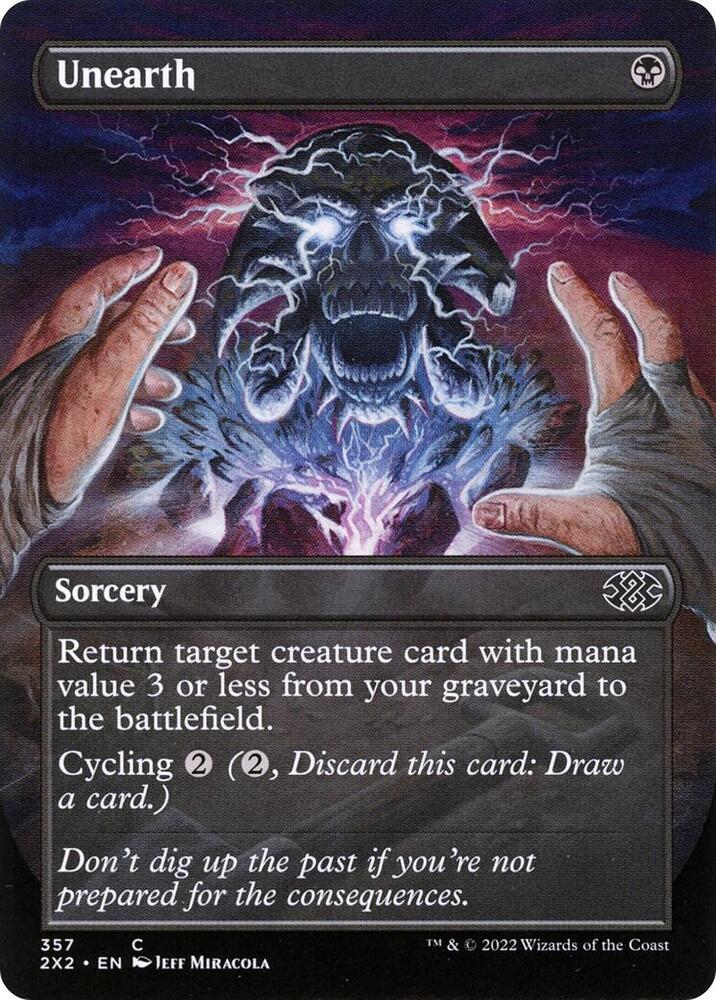 Unearth Borderless 357 (Double Masters 2022)  - Foil | Chromatic Games