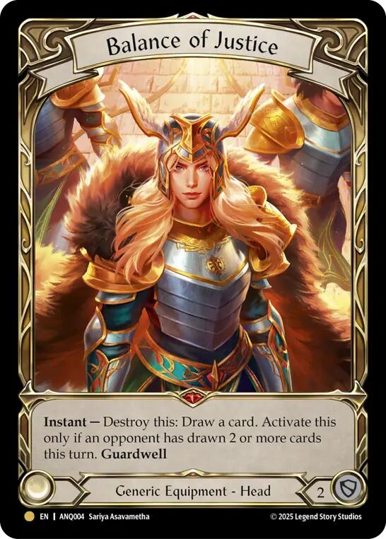 Balance of Justice [ANQ004] (Compendium of Rathe - Antiquity Pack)  Rainbow Foil | Chromatic Games