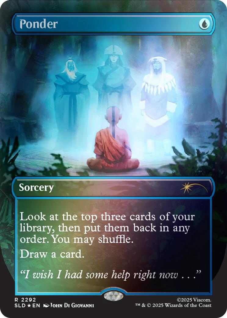 Ponder (2292) (Rainbow Foil) [Secret Lair Drop Series] | Chromatic Games
