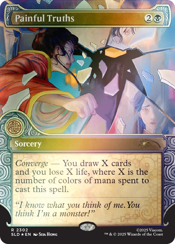Painful Truths (Rainbow Foil) [Secret Lair Drop Series] | Chromatic Games
