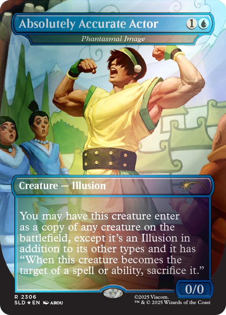 Absolutely Accurate Actor - Phantasmal Image (Rainbow Foil) [Secret Lair Drop Series] | Chromatic Games