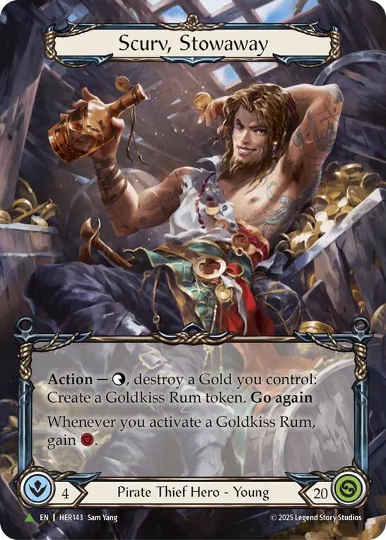 Scurv, Stowaway [HER143] (Promo)  Cold Foil | Chromatic Games