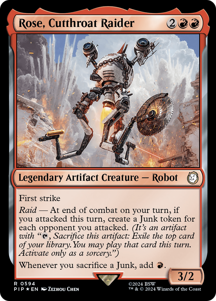 Rose, Cutthroat Raider (Surge Foil) [Fallout] | Chromatic Games