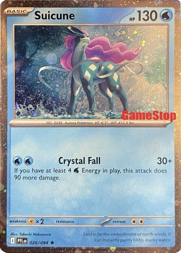 Suicune (024/131) (Cosmos Holo) (GameStop Exclusive) [Miscellaneous Cards] | Chromatic Games