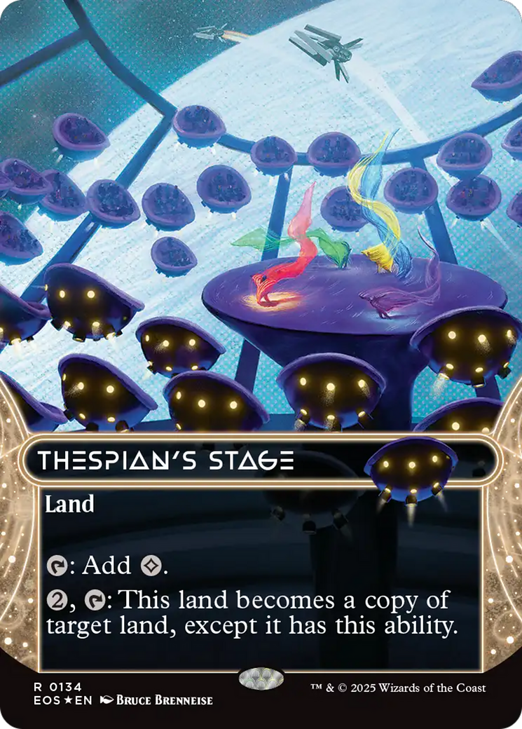 Thespian's Stage (0134) (Borderless) (Galaxy Foil) [Edge of Eternities: Stellar Sights] | Chromatic Games