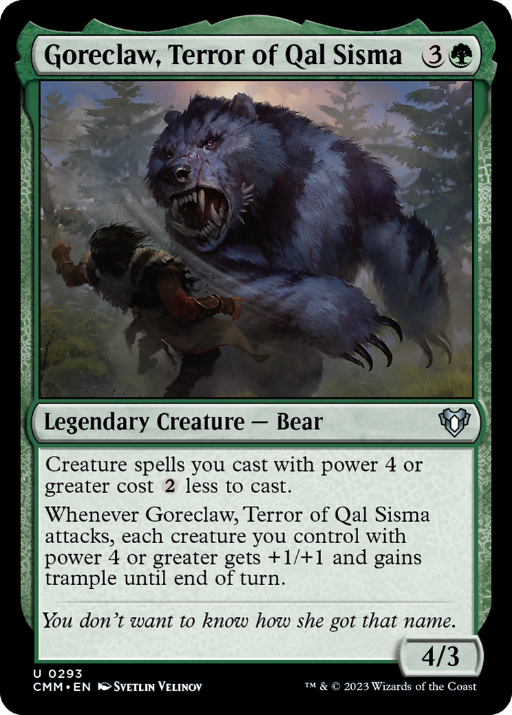 Goreclaw, Terror of Qal Sisma [Commander Masters] | Chromatic Games