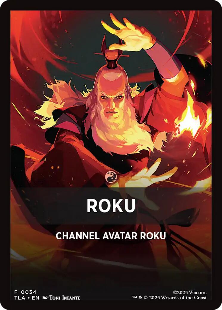 Roku Theme Card [Avatar: The Last Airbender Tokens] | Chromatic Games