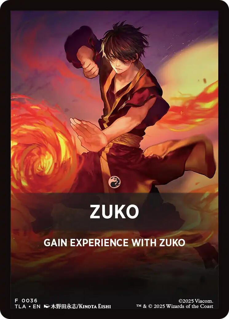 Zuko Theme Card [Avatar: The Last Airbender Tokens] | Chromatic Games