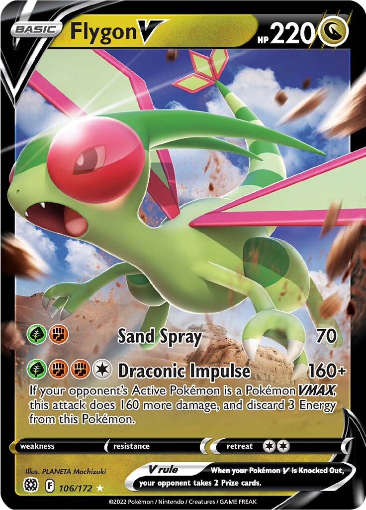 Flygon V (106/172) [Sword & Shield: Brilliant Stars] | Chromatic Games