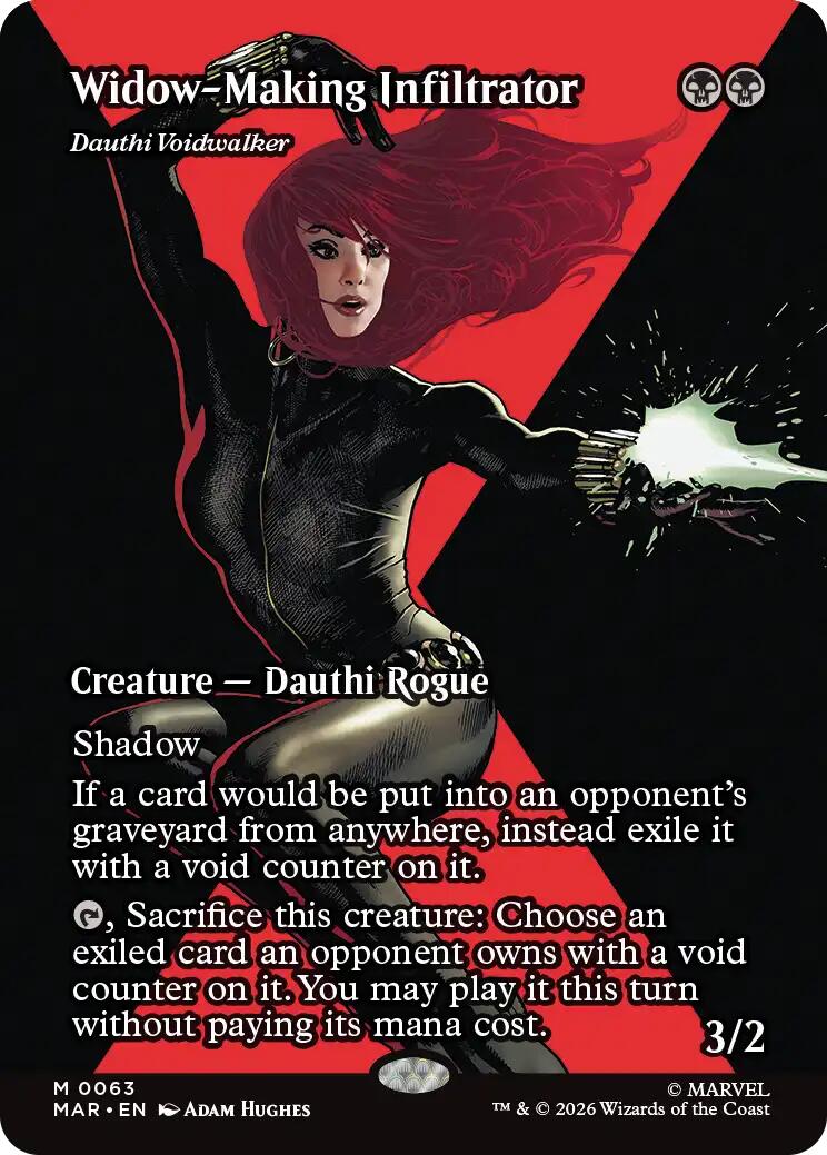 Widow-Making Infiltrator - Dauthi Voidwalker (Borderless) [Marvel Universe: Eternal-Legal] | Chromatic Games