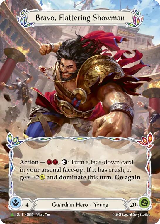 Bravo, Flattering Showman [HER154] (Promo)  Cold Foil | Chromatic Games