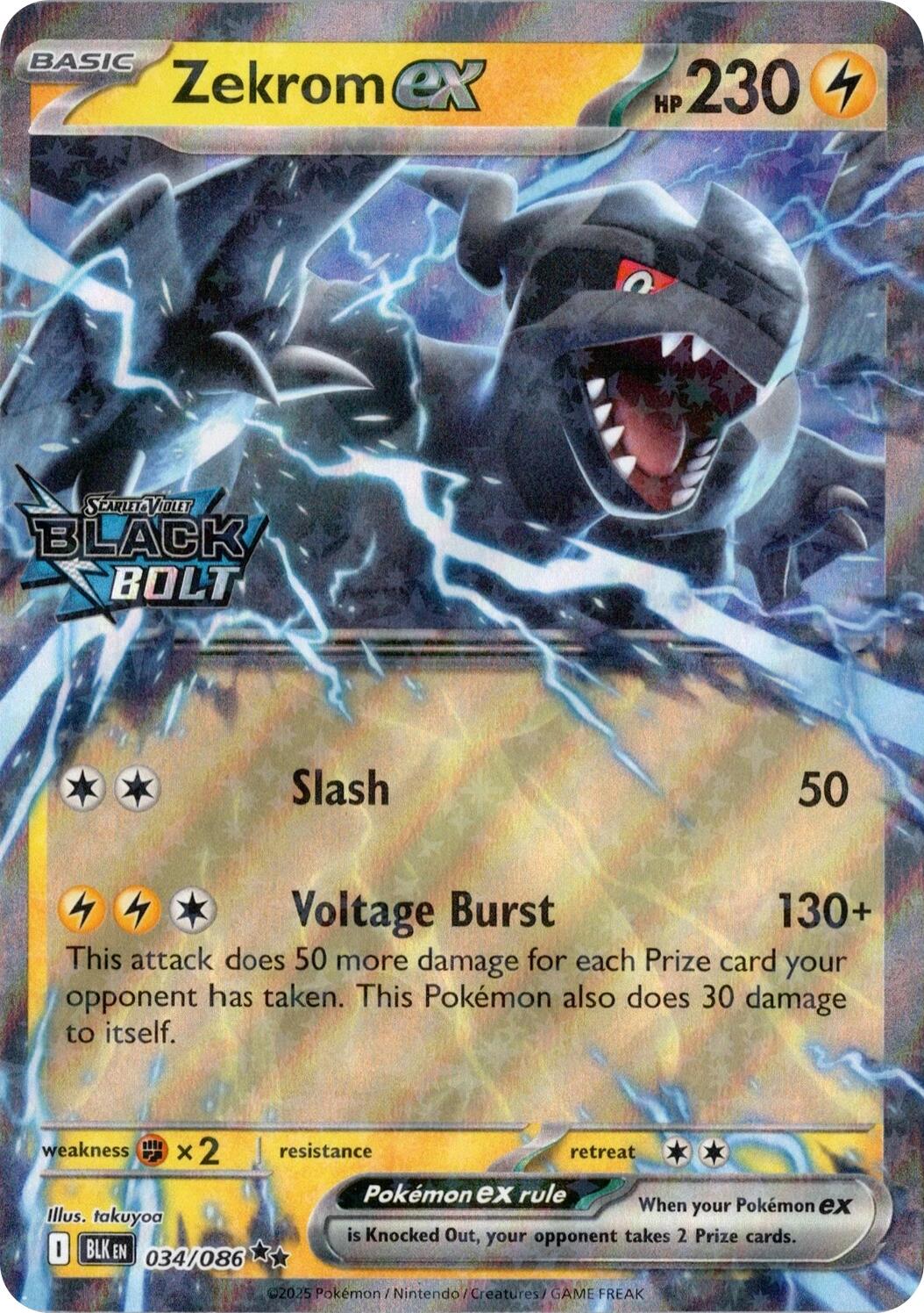 Zekrom ex (034/086) (Black Bolt Stamped) [Miscellaneous Cards] | Chromatic Games