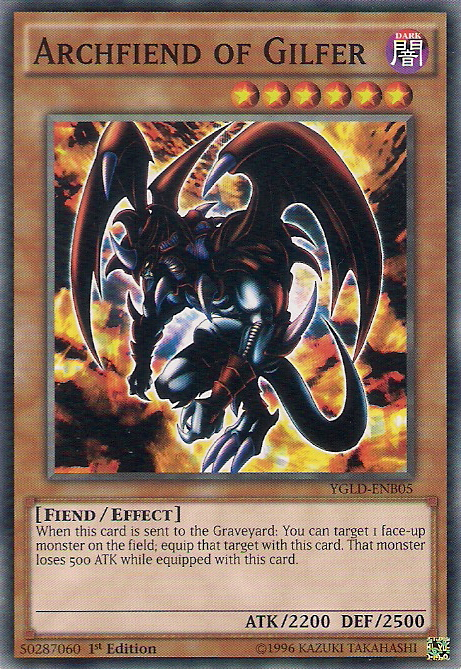 Archfiend of Gilfer [YGLD-ENB05] Common | Chromatic Games