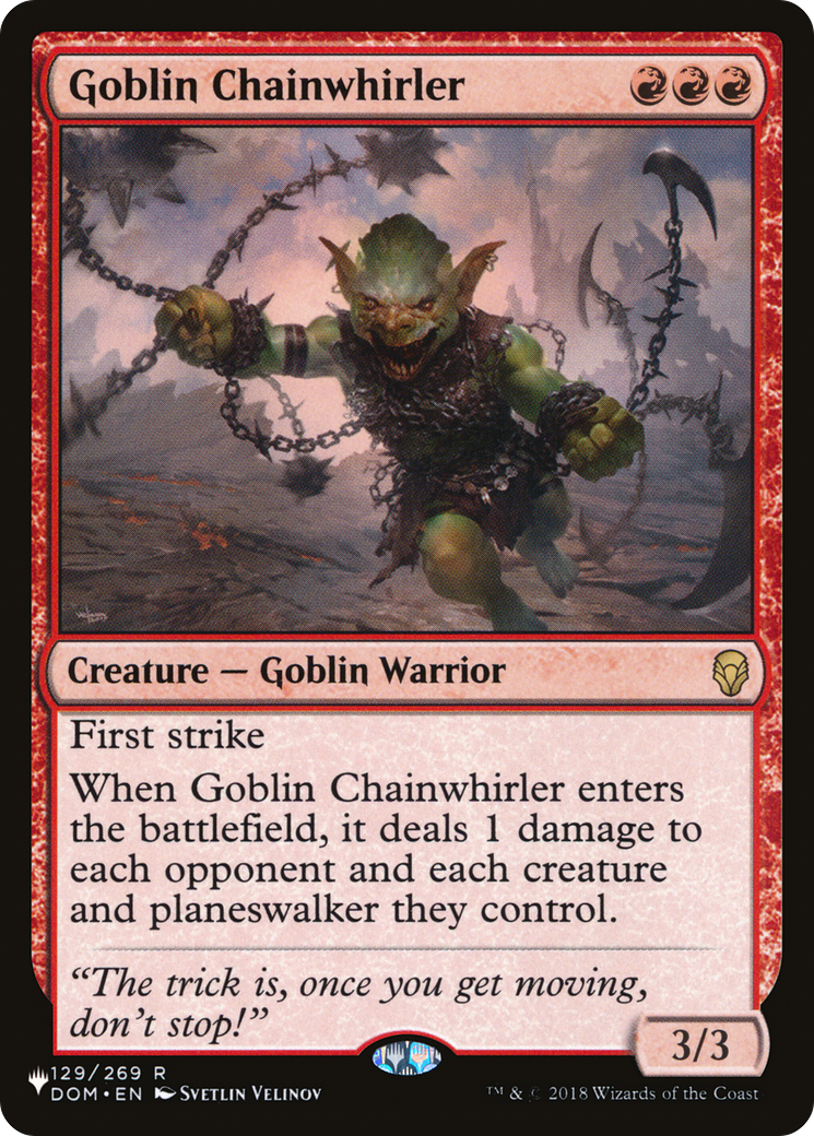 Goblin Chainwhirler [The List Reprints] | Chromatic Games