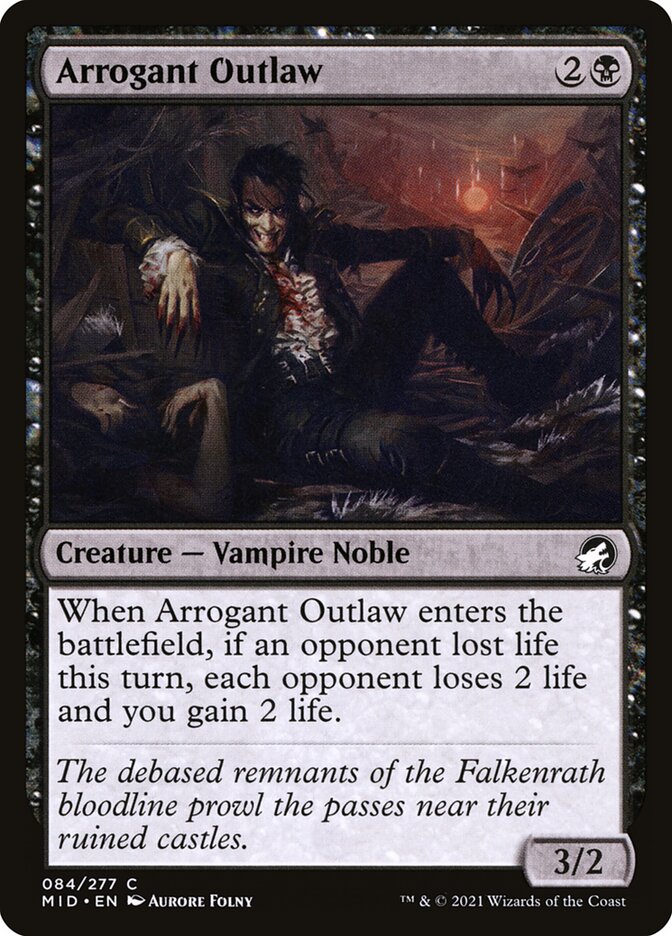 Arrogant Outlaw 84/277 (Innistrad: Midnight Hunt)  | Chromatic Games
