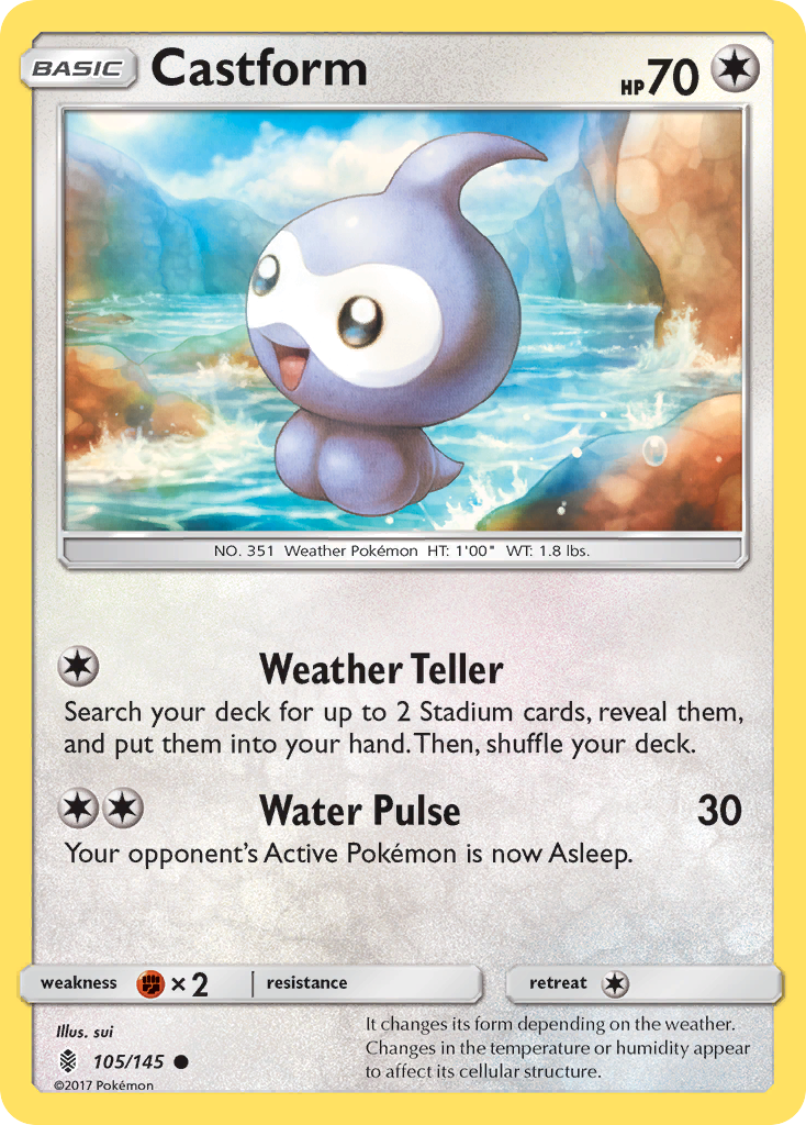 Castform (105/145) [Sun & Moon: Guardians Rising] | Chromatic Games