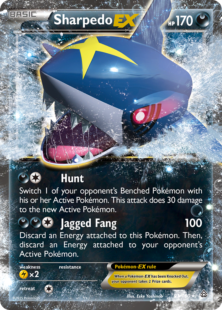 Sharpedo EX (91/160) [XY: Primal Clash] | Chromatic Games