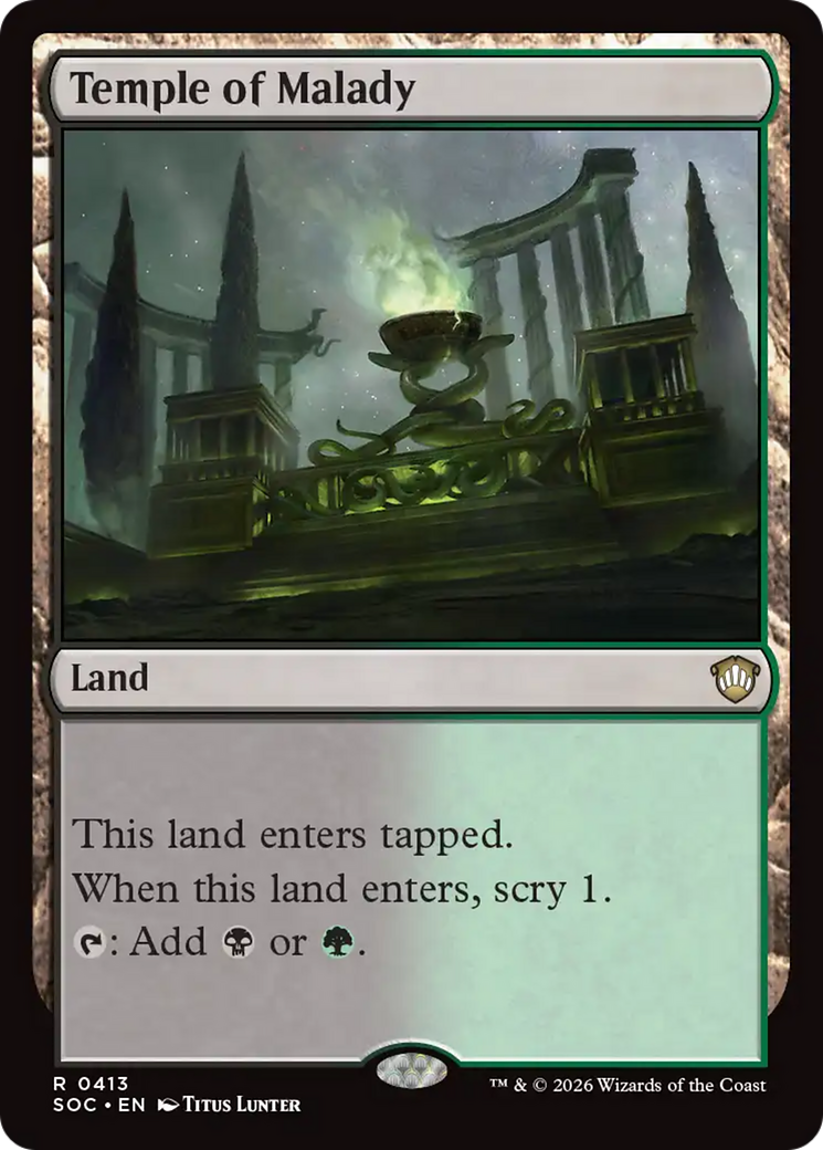 Temple of Malady [Secrets of Strixhaven Commander] | Chromatic Games