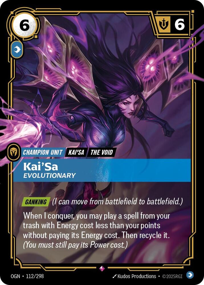 Kai'Sa - Evolutionary 112/298 (Origins)  - Foil | Chromatic Games