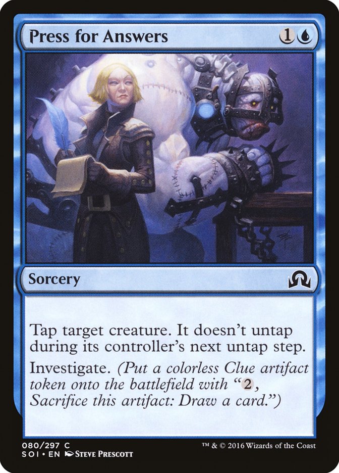 Press for Answers 80/297 (Shadows over Innistrad)  | Chromatic Games