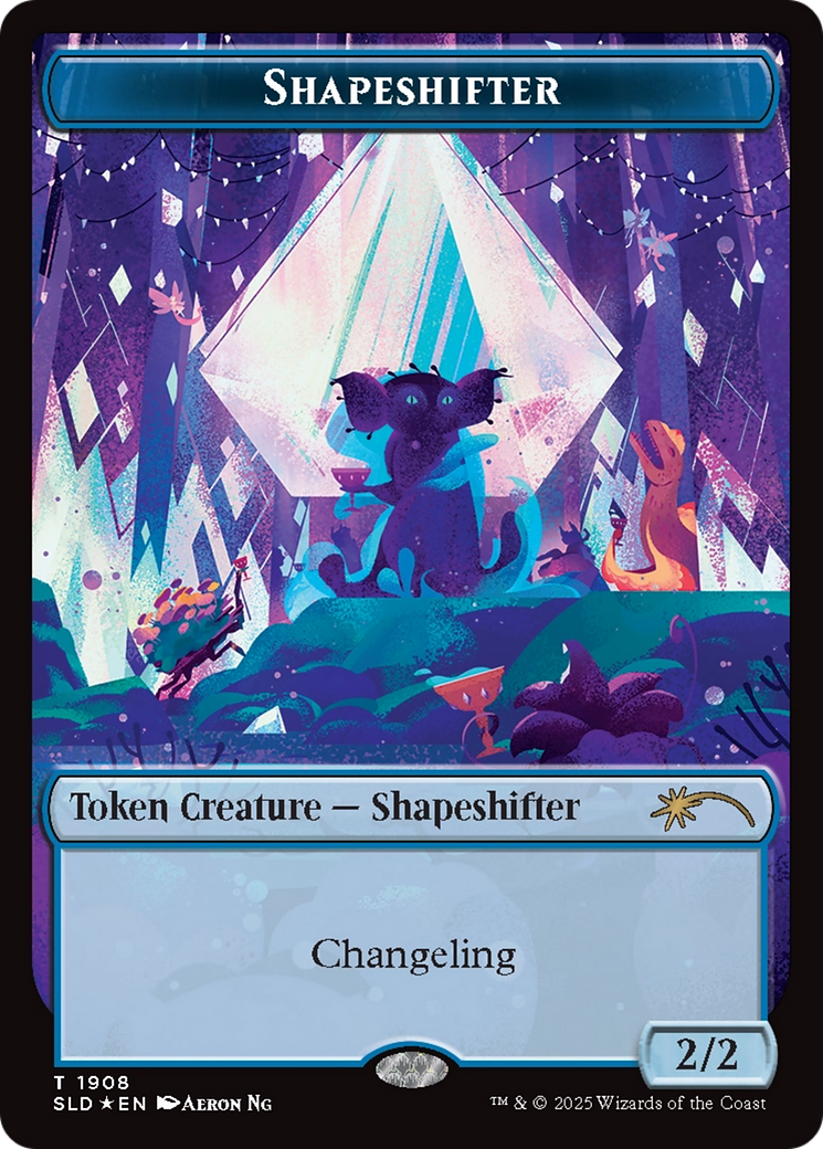 Shapeshifter Token (1908) (Double Rainbow Foil) [Secret Lair Drop Series] | Chromatic Games