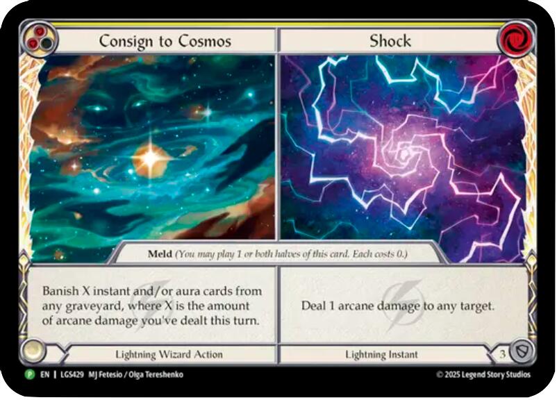 Consign to Cosmos // Shock [LGS429] (Promo)  Cold Foil | Chromatic Games