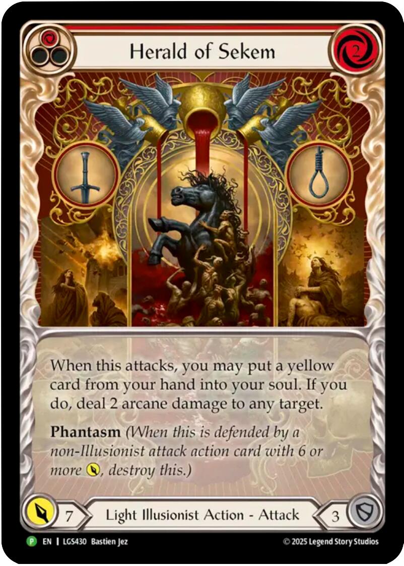 Herald of Sekem [LGS430] (Promo)  Rainbow Foil | Chromatic Games