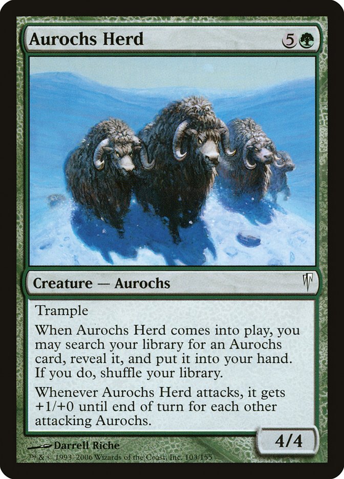 Aurochs Herd 103/155 (Coldsnap)  | Chromatic Games