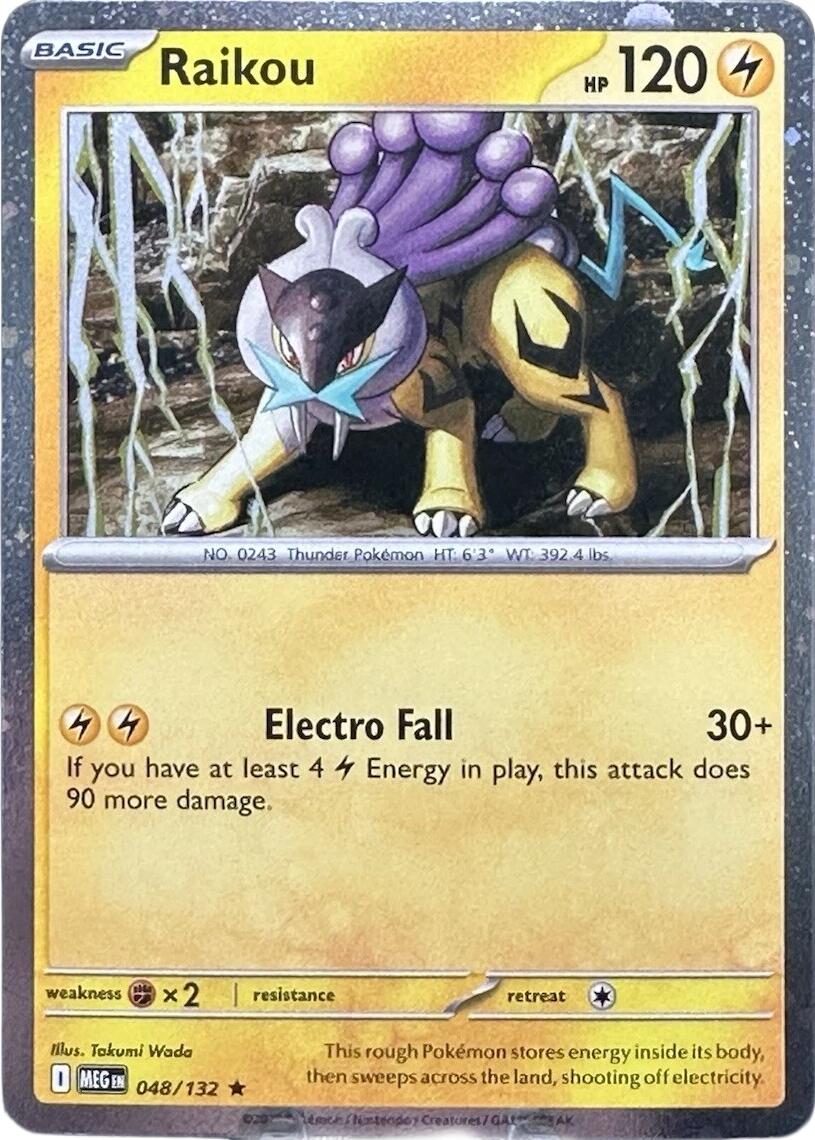 Raikou (048/132) (Cosmo Holo) [Mega Evolution: Base Set] | Chromatic Games