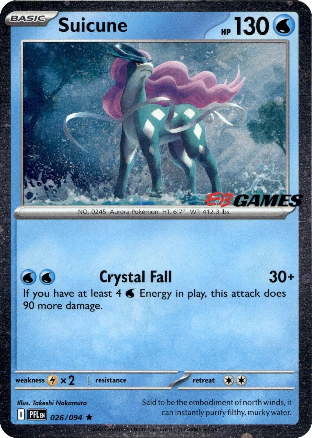 Suicune (026/094) (EB Games Exclusive) [Miscellaneous Cards] | Chromatic Games