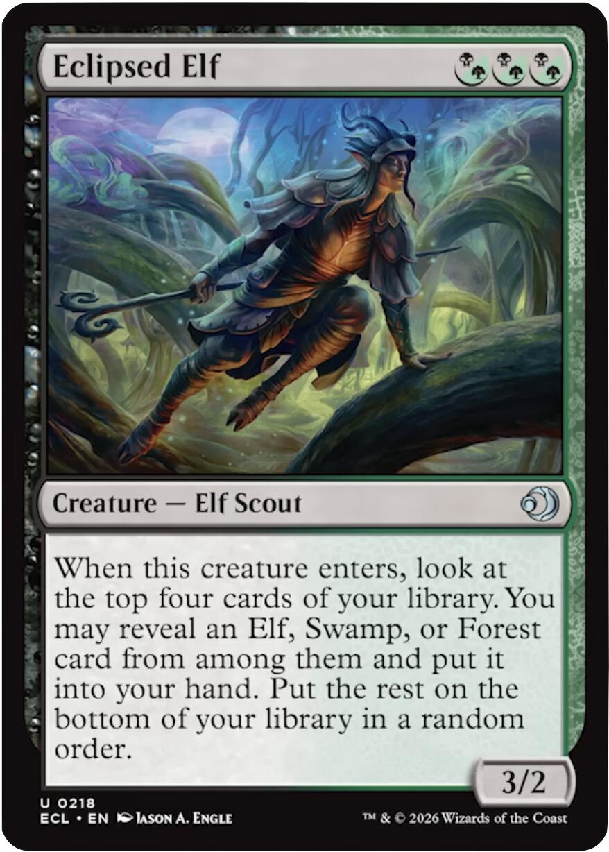 Eclipsed Elf [Lorwyn Eclipsed] | Chromatic Games