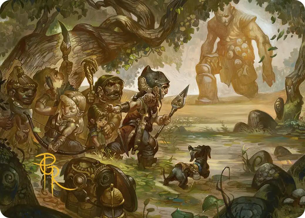 Protective Response Art Card (Gold-Stamped Signature) [Lorwyn Eclipsed Art Series] | Chromatic Games