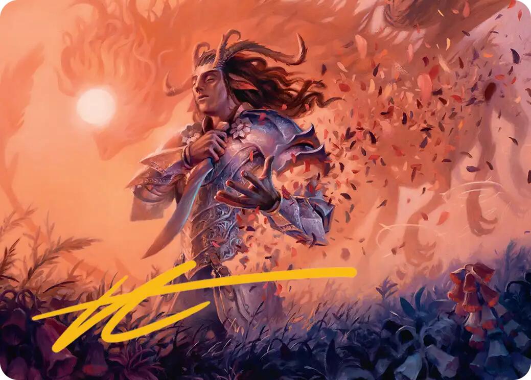 Rhys, the Evermore Art Card (Gold-Stamped Signature) [Lorwyn Eclipsed Art Series] | Chromatic Games