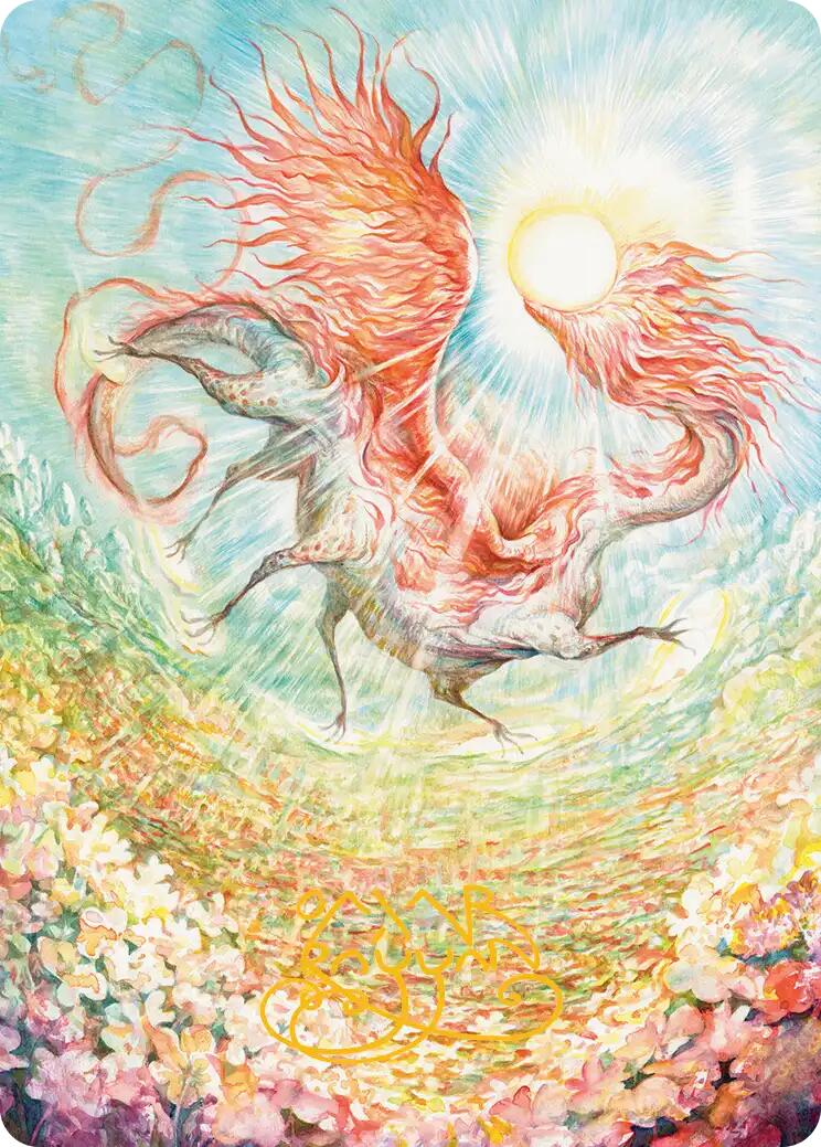 Eirdu, Carrier of Dawn Art Card (Gold-Stamped Signature) [Lorwyn Eclipsed Art Series] | Chromatic Games