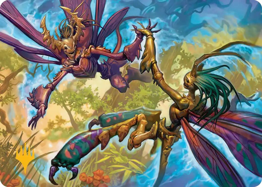 Illusion Spinners Art Card (Gold-Stamped Planeswalker Symbol) [Lorwyn Eclipsed Art Series] | Chromatic Games