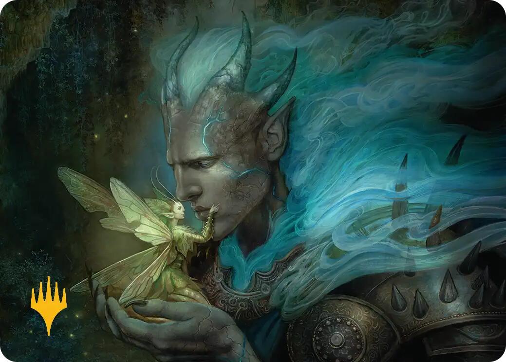 Run Away Together Art Card (Gold-Stamped Planeswalker Symbol) [Lorwyn Eclipsed Art Series] | Chromatic Games
