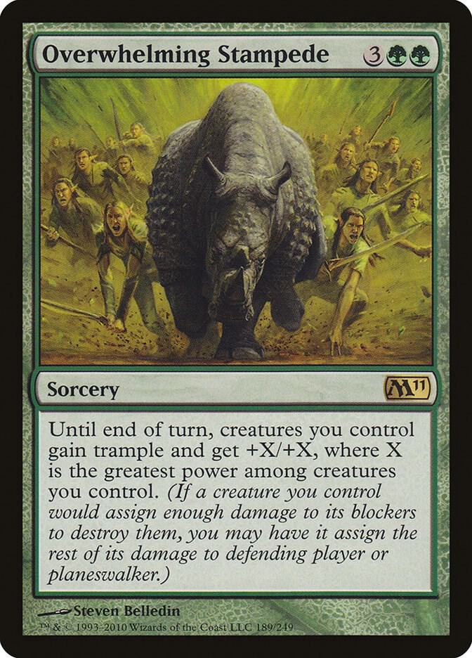 Overwhelming Stampede 189/249 (Magic 2011 (M11))  | Chromatic Games