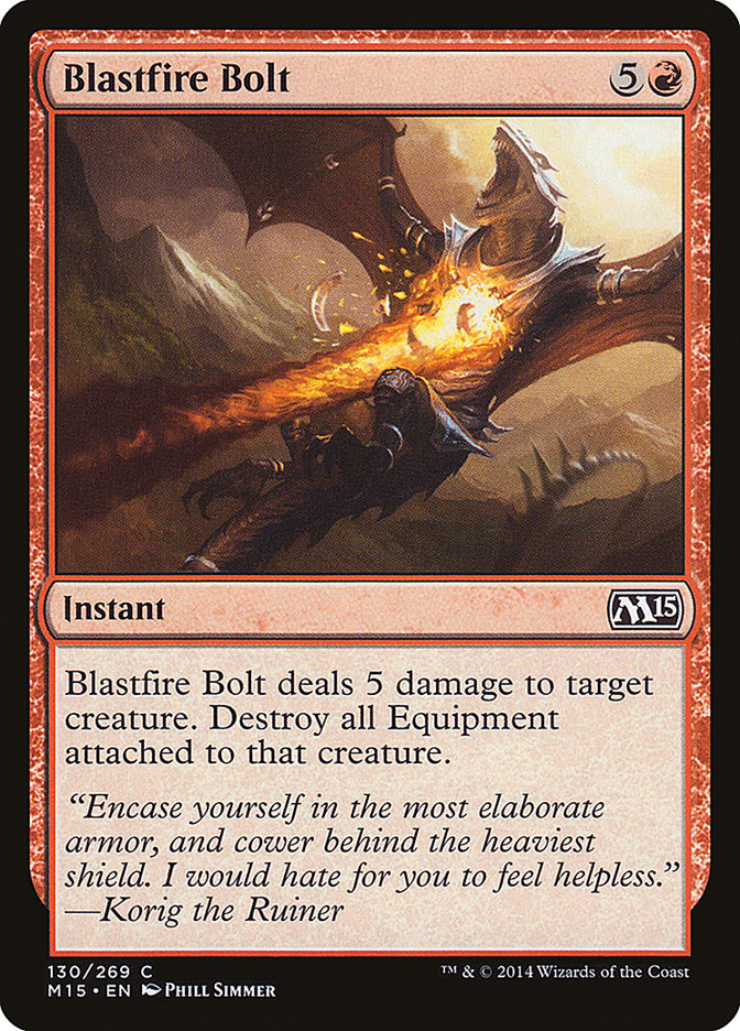 Blastfire Bolt 130 (Magic 2015 (M15))  | Chromatic Games