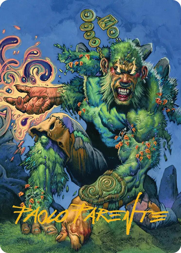 Aurora Awakener Art Card (17/54) (Gold-Stamped Signature) [Lorwyn Eclipsed Art Series] | Chromatic Games
