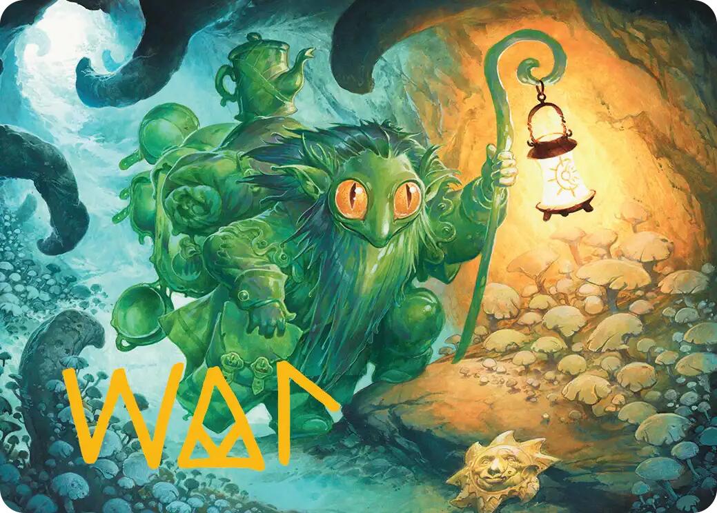 Mutable Explorer Art Card (21/54) (Gold-Stamped Signature) [Lorwyn Eclipsed Art Series] | Chromatic Games