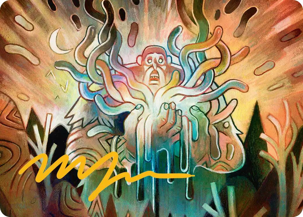 Aurora Awakener Art Card (40/54) (Gold-Stamped Signature) [Lorwyn Eclipsed Art Series] | Chromatic Games