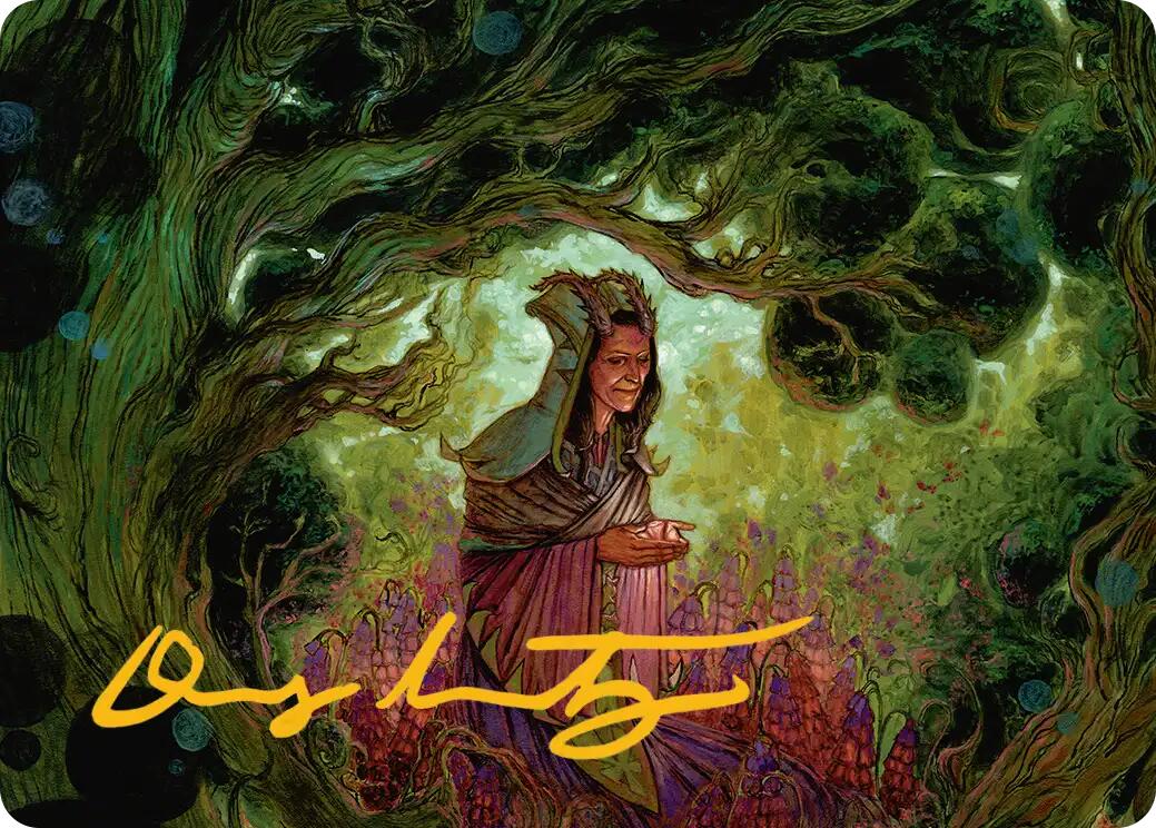 Bloom Tender Art Card (Gold-Stamped Signature) [Lorwyn Eclipsed Art Series] | Chromatic Games